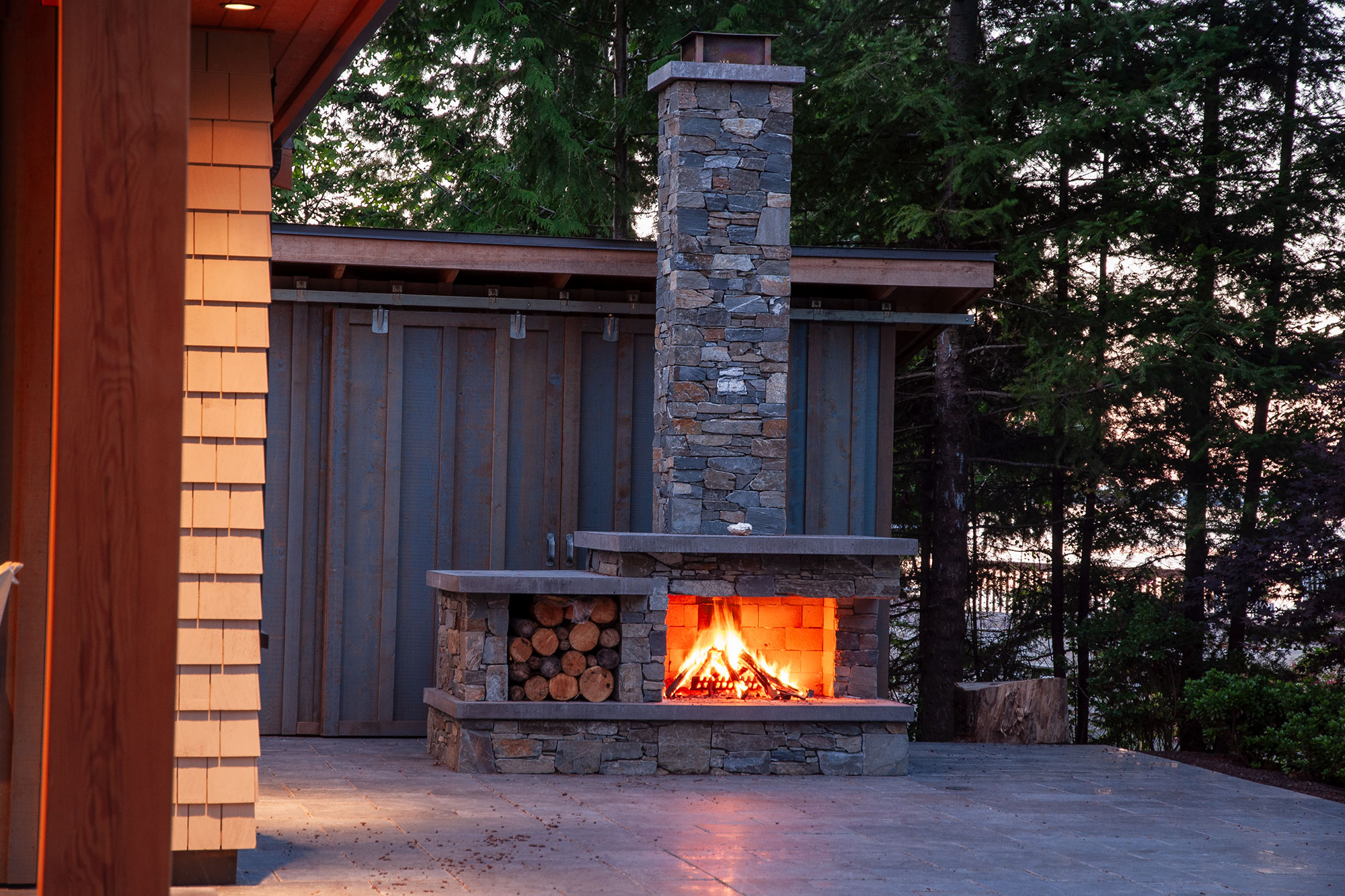 Outdoor fireplaces