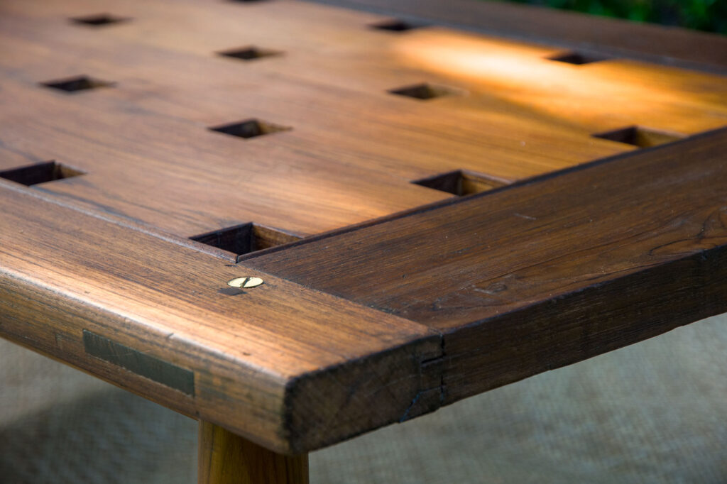 Teak coffee table