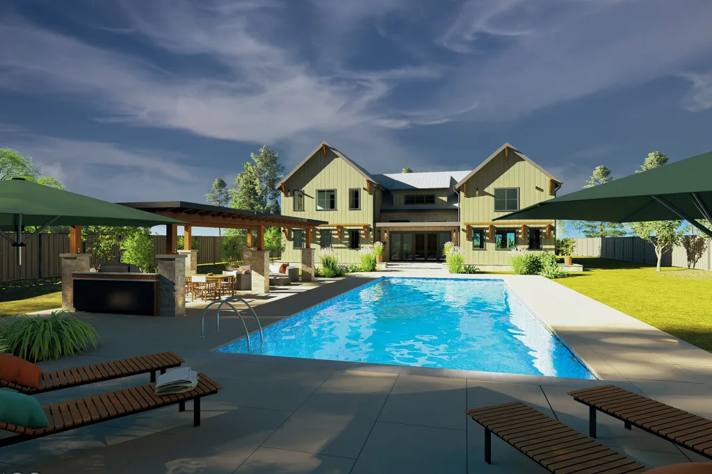 Landscape pool design