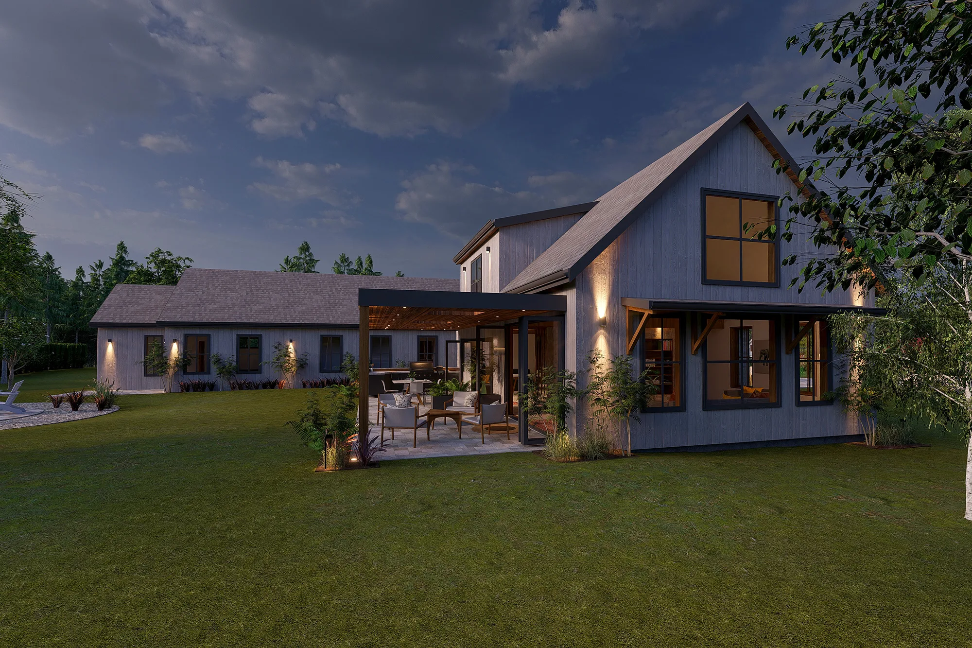 Indoor outdoor living space