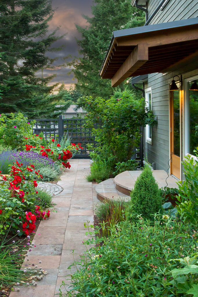 Exterior patio entrance design