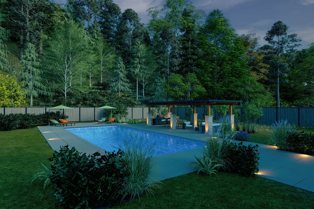 Pool landscape design Comox